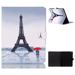 Rain Eiffel Tower Folio Stand Leather Wallet Case for iPad 4 the New iPad iPad2 iPad3