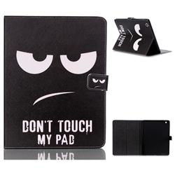 Do Not Touch My Phone Folio Stand Leather Wallet Case for iPad 4 the New iPad iPad2 iPad3
