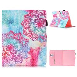 Fire Red Flower Folio Stand Leather Wallet Case for iPad 4 the New iPad iPad2 iPad3