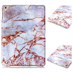 White Stone Marble Clear Bumper Glossy Rubber Silicone Phone Case for iPad Air iPad5