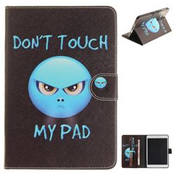 Not Touch My Phone Painting Tablet Leather Wallet Flip Cover for iPad Air iPad5