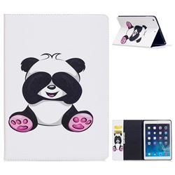 Lovely Panda Folio Stand Leather Wallet Case for iPad Air iPad5