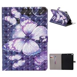 Pink Butterfly 3D Painted Tablet Leather Wallet Case for iPad Air iPad5
