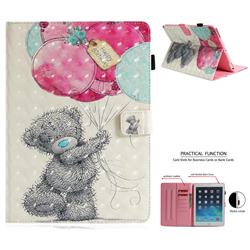 Gray Bear 3D Painted Leather Wallet Tablet Case for iPad Air iPad5