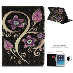 Peacock Flower 3D Painted Leather Wallet Tablet Case for iPad Air iPad5