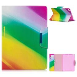 Rainbow Folio Flip Stand Leather Wallet Case for iPad Air iPad5