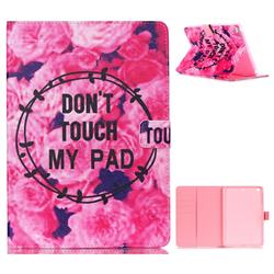 Retro Flowers Folio Stand Leather Wallet Case for iPad Air iPad5