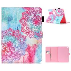 Fire Red Flower Folio Stand Leather Wallet Case for iPad Air iPad5