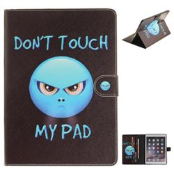 Not Touch My Phone Painting Tablet Leather Wallet Flip Cover for iPad Air 2 iPad6