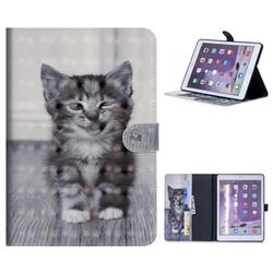 Smiling Cat 3D Painted Leather Tablet Wallet Case for iPad Air 2 iPad6