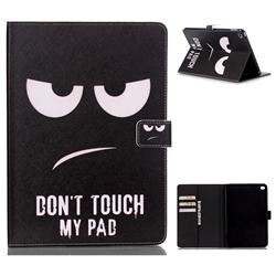 Do Not Touch My Phone Folio Stand Leather Wallet Case for iPad Air 2 iPad6