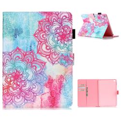 Fire Red Flower Folio Stand Leather Wallet Case for iPad Air 2 iPad6