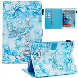 Tower Butterfly Matte Leather Wallet Tablet Case for iPad Air 2 iPad6