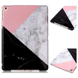 Tricolor Marble Clear Bumper Glossy Rubber Silicone Phone Case for iPad 9.7 2017 9.7 inch
