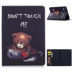 Chainsaw Bear Folio Stand Leather Wallet Case for iPad 9.7 2017 9.7 inch