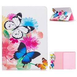 Vivid Flying Butterflies Folio Stand Leather Wallet Case for iPad 9.7 2017 9.7 inch
