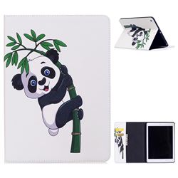 Bamboo Panda Folio Stand Leather Wallet Case for iPad 9.7 2017 9.7 inch