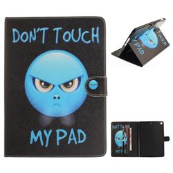 Not Touch My Phone Painting Tablet Leather Wallet Flip Cover for iPad 9.7 2017 9.7 inch