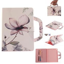 Magnolia Flower Handbag Tablet Leather Wallet Flip Cover for iPad 9.7 2017 9.7 inch