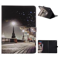 City Night View Folio Flip Stand Leather Wallet Case for iPad 9.7 2017 9.7 inch