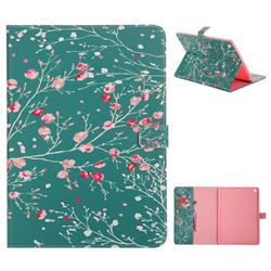 Apricot Tree Folio Flip Stand Leather Wallet Case for iPad 9.7 2017 9.7 inch