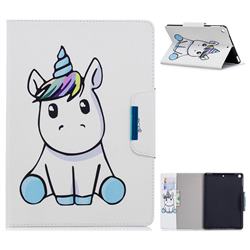 Blue Unicorn Folio Flip Stand Leather Wallet Case for iPad 9.7 2017 9.7 inch