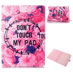 Retro Flowers Folio Stand Leather Wallet Case for iPad 9.7 2017 9.7 inch