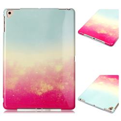 Sunset Glow Marble Clear Bumper Glossy Rubber Silicone Phone Case for Apple iPad 9.7 (2018)
