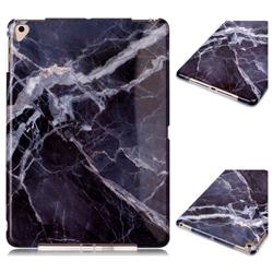 Gray Stone Marble Clear Bumper Glossy Rubber Silicone Phone Case for Apple iPad 9.7 (2018)