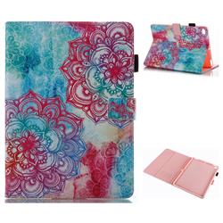 Fire Red Flower Folio Stand Leather Wallet Case for Apple iPad 9.7 (2018)