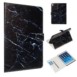 Black Marble Smooth Leather Tablet Wallet Case for Apple iPad 9.7 (2018)