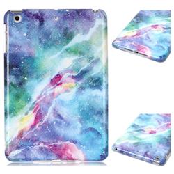 Blue Starry Sky Marble Clear Bumper Glossy Rubber Silicone Phone Case for iPad Mini 1 2 3