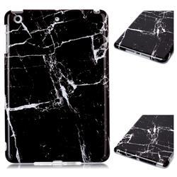 Black Stone Marble Clear Bumper Glossy Rubber Silicone Phone Case for iPad Mini 1 2 3