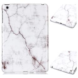 White Smooth Marble Clear Bumper Glossy Rubber Silicone Phone Case for iPad Mini 1 2 3