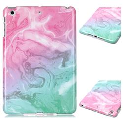 Pink Green Marble Clear Bumper Glossy Rubber Silicone Phone Case for iPad Mini 1 2 3