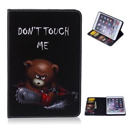 Chainsaw Bear Folio Stand Leather Wallet Case for iPad Mini / iPad Mini 2 / iPad Mini 3