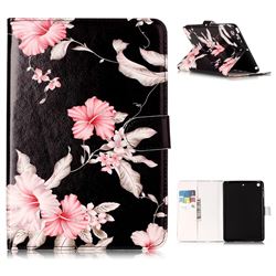 Azalea Flower Folio Flip Stand PU Leather Wallet Case for iPad Mini 1 2 3