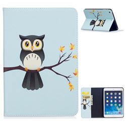 Owl on Tree Folio Stand Leather Wallet Case for iPad Mini 1 2 3