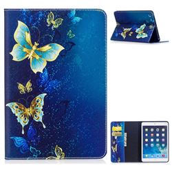 Golden Butterflies Folio Stand Leather Wallet Case for iPad Mini 1 2 3