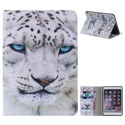 White Leopard Folio Flip Stand Leather Wallet Case for iPad Mini 1 2 3
