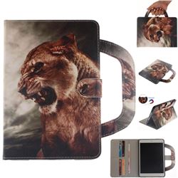 Majestic Lion Handbag Tablet Leather Wallet Flip Cover for iPad Mini 1 2 3