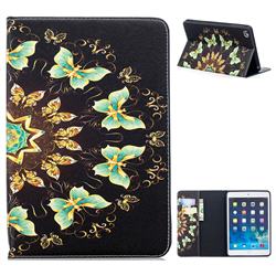 Circle Butterflies Folio Stand Tablet Leather Wallet Case for iPad Mini 1 2 3