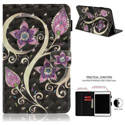 Peacock Flower 3D Painted Leather Wallet Tablet Case for iPad Mini 1 2 3