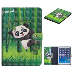 Climbing Bamboo Panda 3D Painted Leather Tablet Wallet Case for iPad Mini 1 2 3