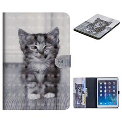 Smiling Cat 3D Painted Leather Tablet Wallet Case for iPad Mini 1 2 3