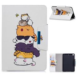 Casing kittens Folio Flip Stand Leather Wallet Case for iPad Mini 1 2 3