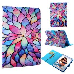 Colorful Lotus Folio Stand Leather Wallet Case for iPad Mini 1 2 3
