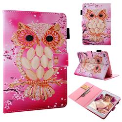 Petal Owl Folio Stand Leather Wallet Case for iPad Mini 1 2 3