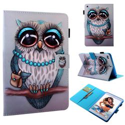 Sweet Gray Owl Folio Stand Leather Wallet Case for iPad Mini 1 2 3