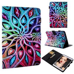 Spreading Flowers Folio Stand Leather Wallet Case for iPad Mini 1 2 3